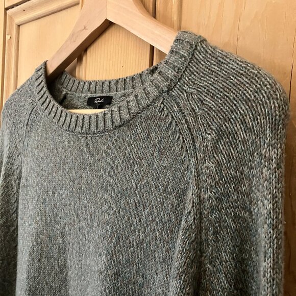 Rails Men Donovan Oregano Herringbone Old Money Designer Sweater XL Green FA NWT - Picture 5 of 12